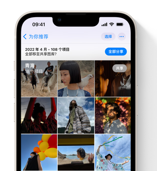 吴中苹果维修网点分享在 iPhone 上使用共享图库 